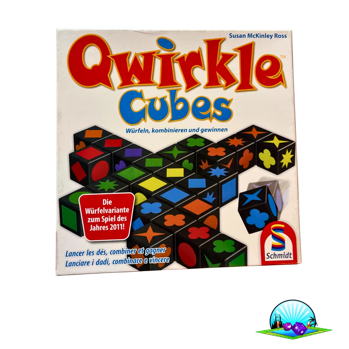 Schmidt Spiele Qwirkle Gioco Da Tavolo In Mini Formato – Edizione Tedesca – Gioco Dell’Anno 2011 – 2-4 Giocatori, 6+ Anni
