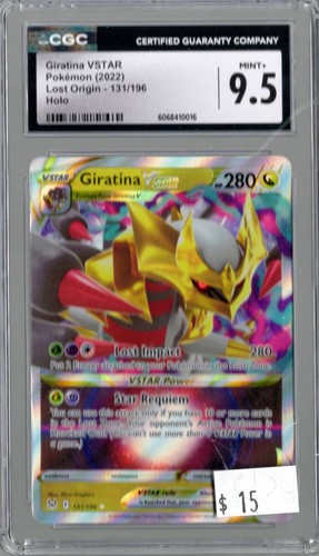Giratina VSTAR graded CGC 9.5 for sale on eBay