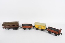 Q14G66- 4x Märklin Modelleisenbahn Personen Wagen Spur 0 Metall