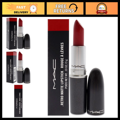 Retro Matte Lipstick Ruby Woo - Long-Lasting, Bold Red Color, 0.10 oz