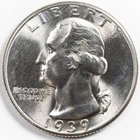 New Listing1939-P Choice BU Uncirculated Washington Silver Quarter, Philadelphia Mint