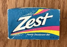 Zest Bar Soap Family Deodorant 5oz Vintage 1992 NEW SEALED (slight box damage)