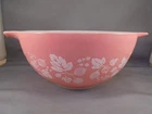 Vintage Pyrex Pink Gooseberry Cinderella Bowl #442 1 1/2 Quart READ DESCRIPTION