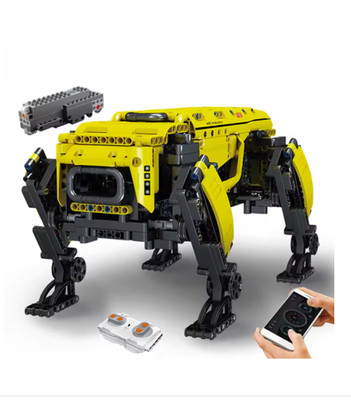 RC Motorized Robot Dog Technical Building Blocks Model Toy