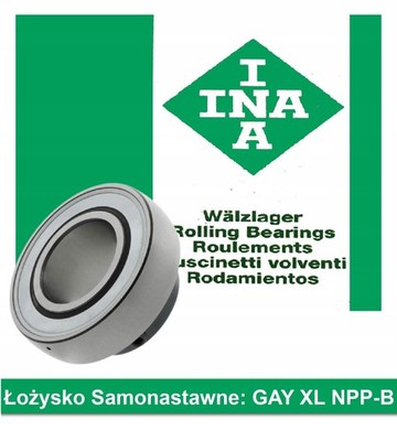 Selbstausrichtendes Lager FAG GAY12 -XL-NPP-B 12 x 40 mm