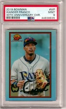 WANDER FRANCO -- 2019 BOWMAN CHROME -- 30th ANNIVERSARY REFRACTOR -- PSA MINT 9
