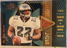 2000 Playoff Absolute Leather and Laces Game Used Ball /350 Duce Staley