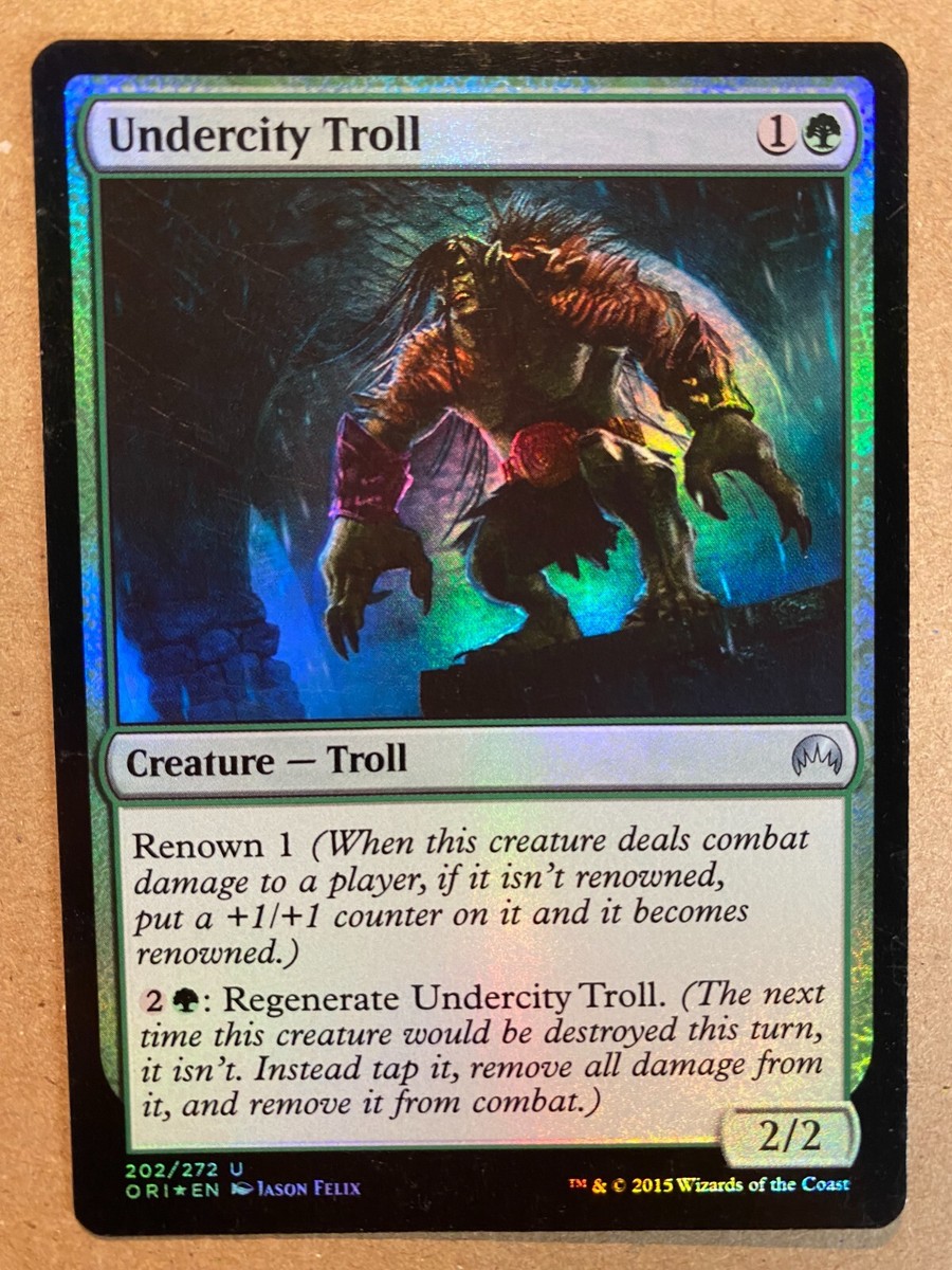 MTG 1x FOIL Undercity Troll Origins Modern Magic the Gathering Card x1 NM