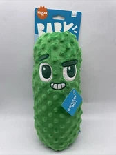 Bark Box "Big Dill Bill" Giant Pickle Crinkle with 2 Squeakers Toy 12"x 5"x4"