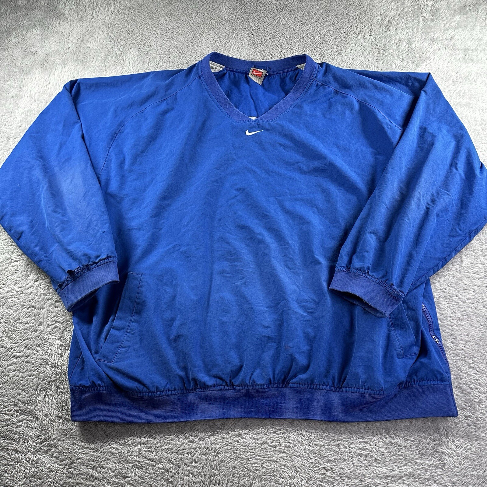 SACAI X NIKE Giacca Nike uomo 2x blu vintage riscaldamento centrale swoosh giacca a vento baseball