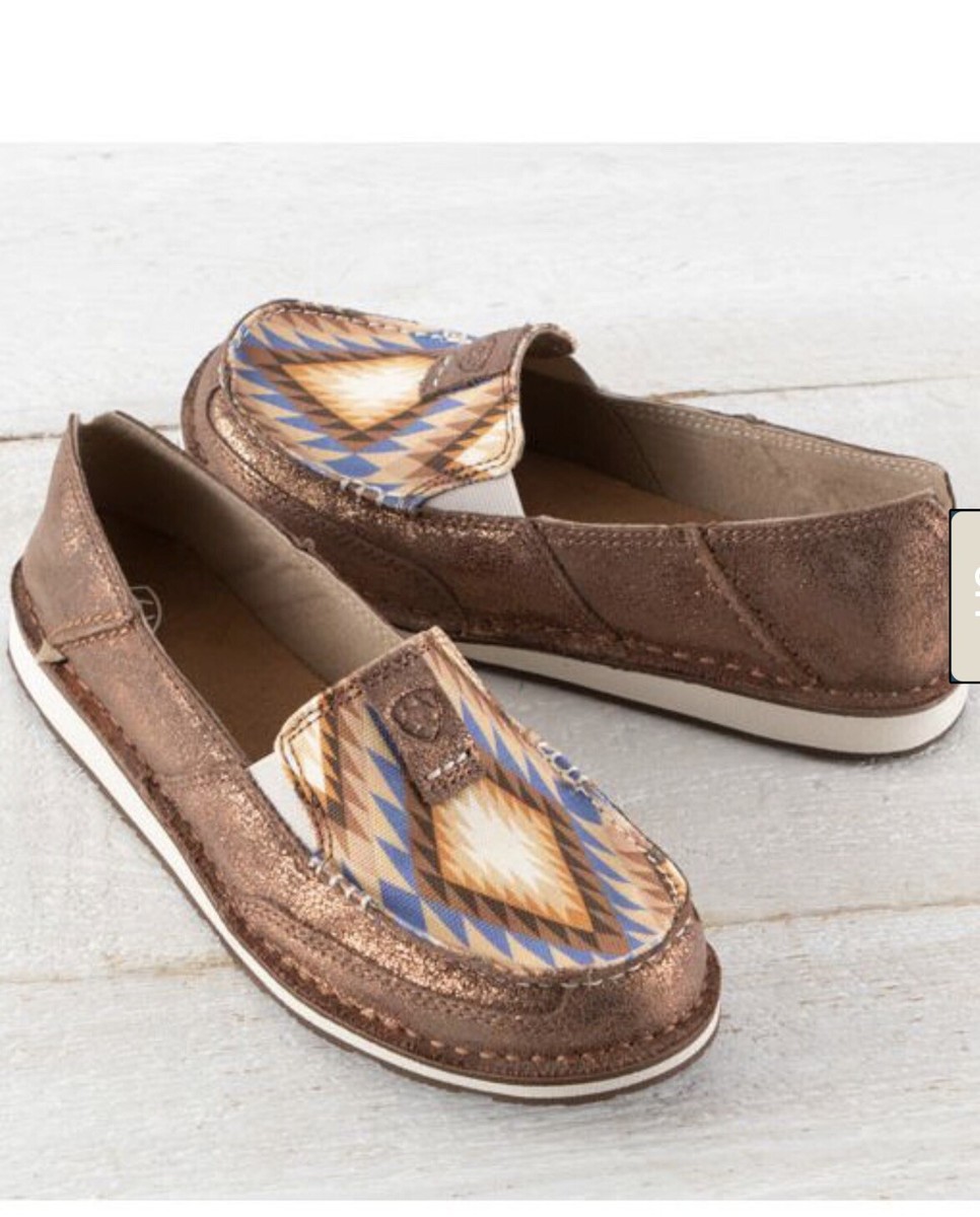 WOMEN'S ARIAT METALLIC BRONZE/AZTEC BLANKET CRUISER