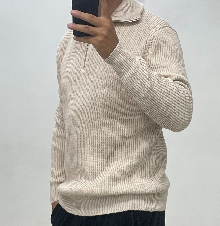 Zara cream zip jumper Clearance