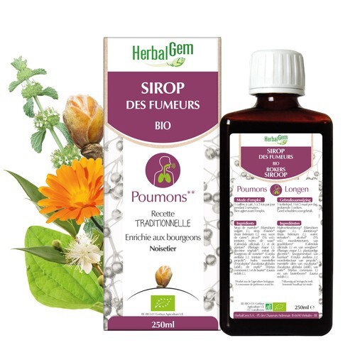 Sirop Des Fumeurs Herbalgem - Bio - Apaise La Gorge Et Les Bronches - 250 Ml - Neuf