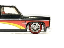 5x PACK 83 SILVERADO Red Line Chrome Cragar 11mm Wheels Rubber Tires for 1/64 HW