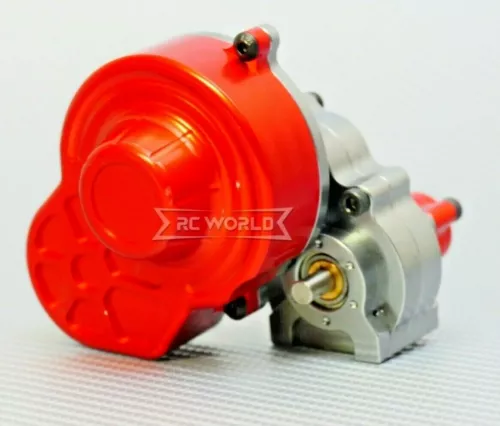 For Axial SCX10 GEARBOX Transmission w/ Metal Gears * SEALED* Reverse Torque -GM