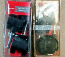 FOUR Faultless Madico 24432 Dual Wheel Furniture Casters  - Stem, 2" Diameter