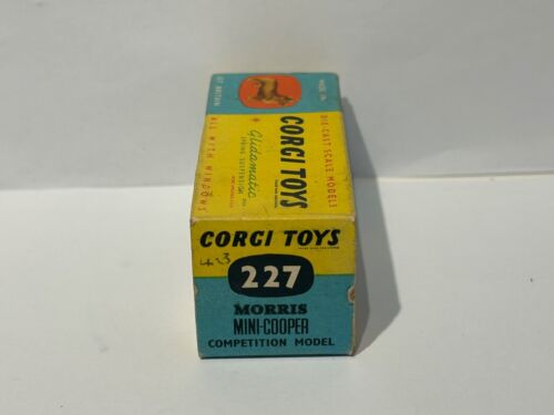 Corgi Toys 227 Mini Cooper Competition, Boxed, Original, Rare, 1960's - Picture 13 of 18