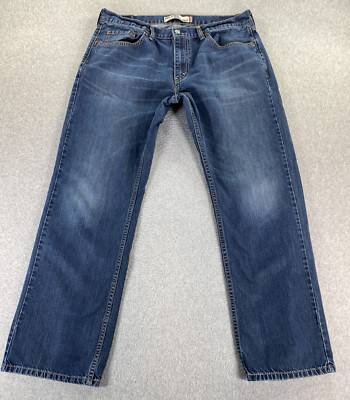 Levi s 559 Jeans Mens 36x32 (Meas 36x30.5) Blue Relaxed Straight Cotton Denim