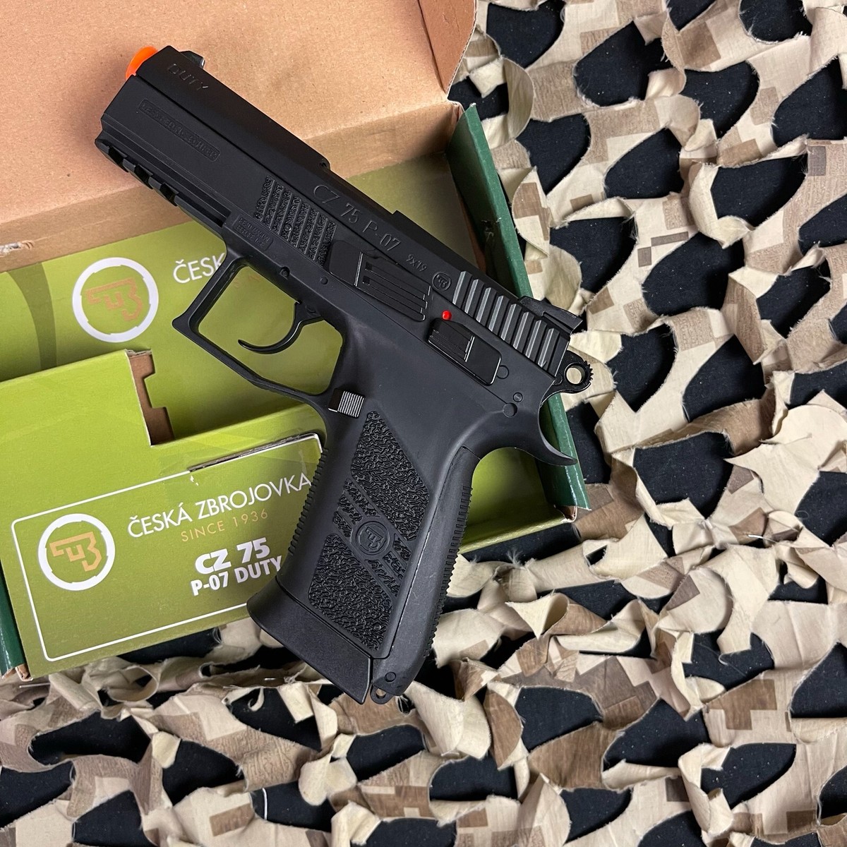 NEW ASG CZ75 P-07 Duty CO2 Blow Back Airsoft Pistol - Black