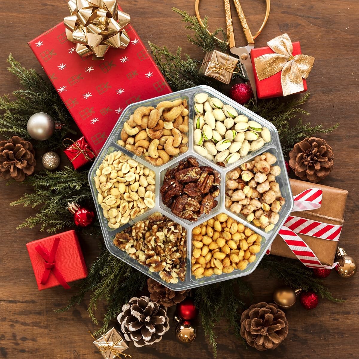 Christmas Gift Basket Mixed Nuts Gift Basket 7 CraveWorthy Gourmet