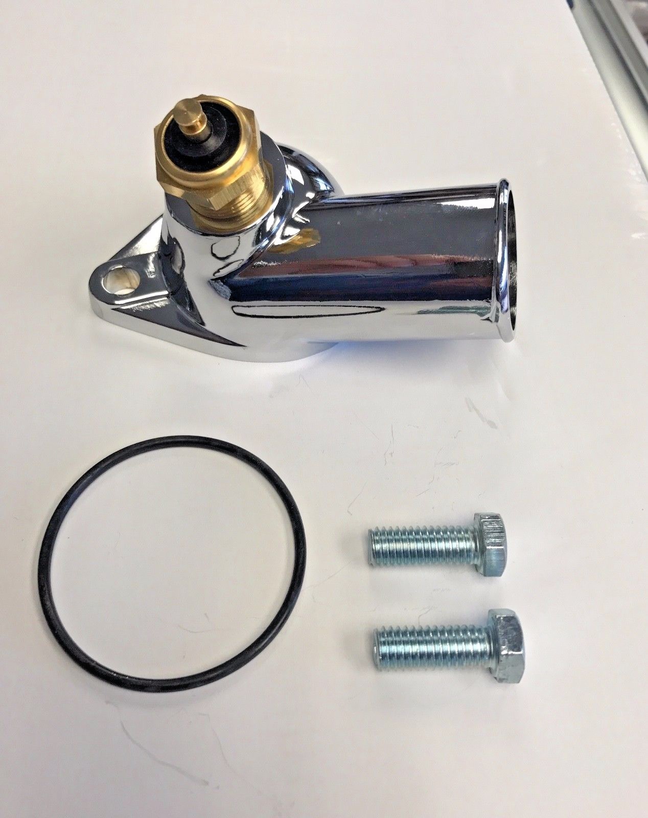 chevy thermostat Water Neck Housing BBC SBC WITH TEMP Port & Sending