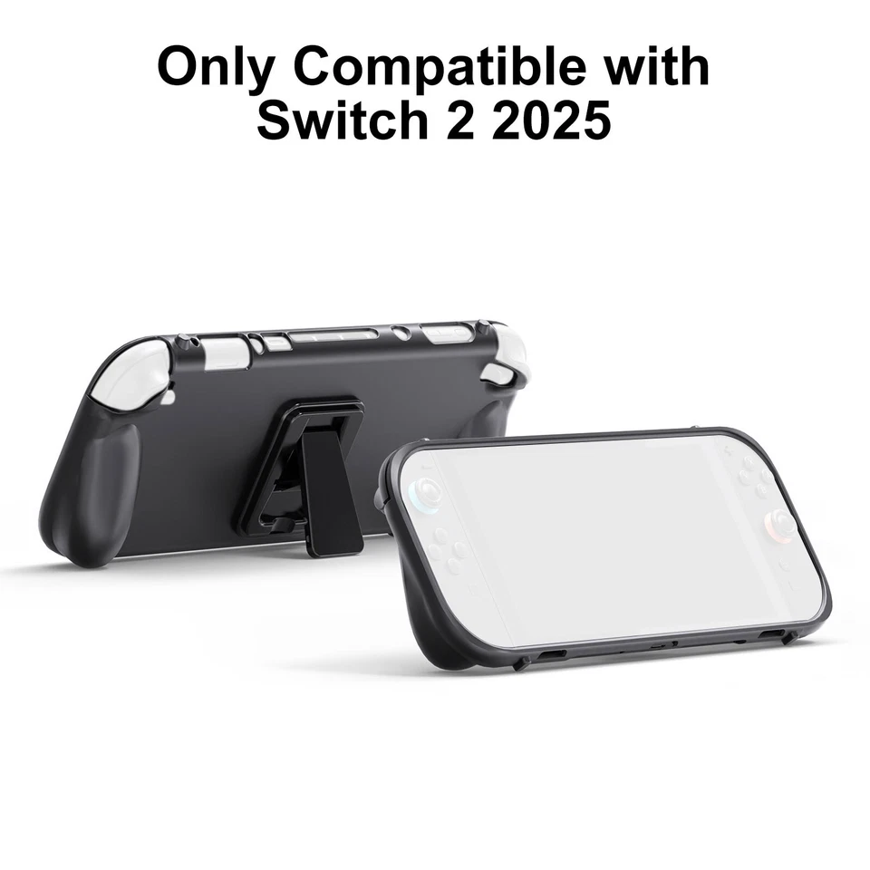 Protective Cover Case for Nintendo Switch 2 (2025) with Ergonomic Grip Kickstand - Image 2 of 4