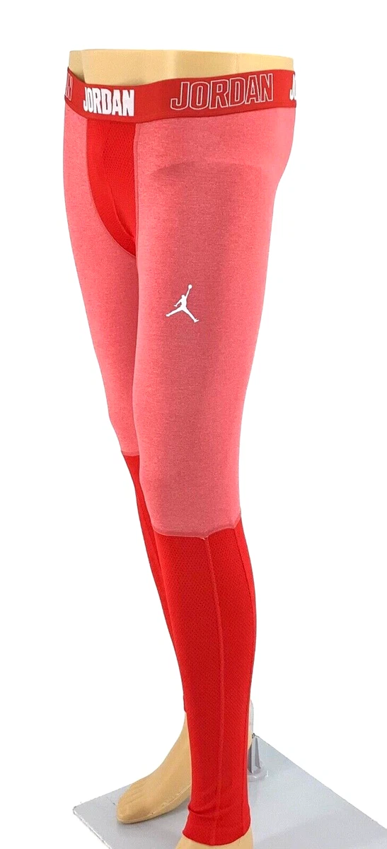 Nike Jordan Brand Compression Pants Tights Red AO9223-657 Mens Size Medium