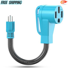 50 Amp to 110 Volt RV Adapter Cord, 50A to 15A NEMA 5-15P Male to 14