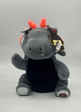 NWT FAO Schwarz Glow Brights Plush Dragon  LED Lights  Sounds  Stuffed Animal