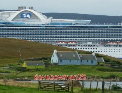 FOTO ICH BIN SICHER, ICH HABE EIN BOOT GEHÖRT LIEBE DIE KRONPRINZESSIN, DIE LERWICK BESUCHT, IST ZU SEHEN H