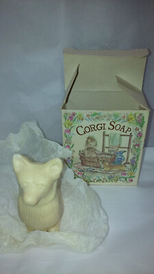 Crabtree  Evelyn corgi soap Tasha Tudor some damage