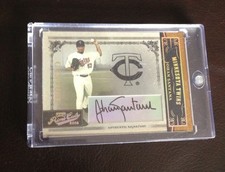 2005 DONRUSS PLAYOFF PRIME CUTS JOHAN SANTANA CENTURY AUTOGRAPH AUTO 7/25 NICE