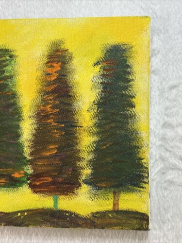 ORIGINAL PAINTING on Stretched Canvas by Bob Howard Small 8 X 10 Tree Landscape - Picture 2 of 15