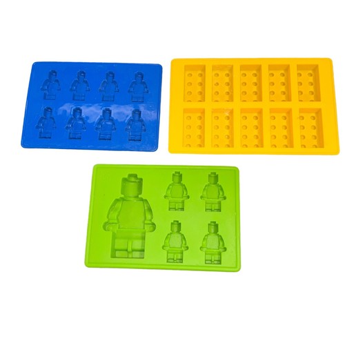 Lego Candy Molds Silicone Brick and Minifigure Lot of 3 - 第 2/3 張圖片