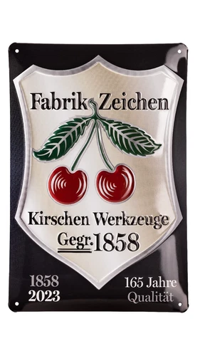 Kirschen 8207165 Jubiläum-Blechschild 165 Jahre