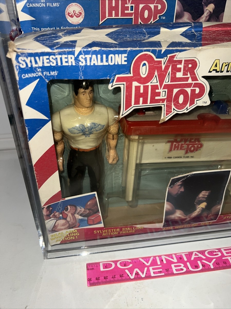 Vintage 1986 Lewco Over The Top Action Figure Two-Pack W/ Arm Wrestling  Table