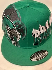 Philadelphia New Leader Eagles Bird Kelly Gn Graphite Era Snapback Hat Ca