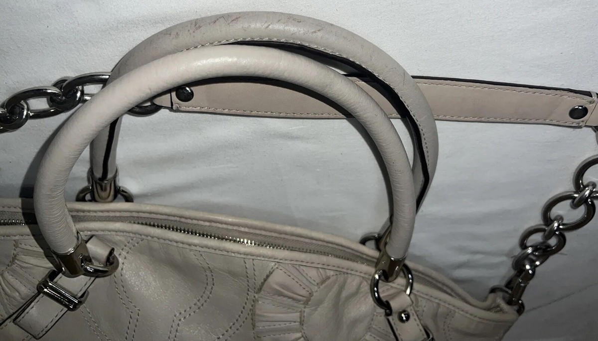 Coach Madison Embellished Leather Bag Limited Edition Beige | eBay