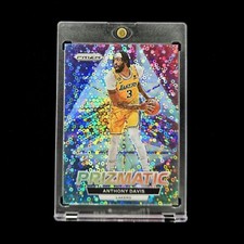 Anthony Davis - 2022-23 Prizmatic Silver Disco Prizm Holo Insert Parallel SP #17