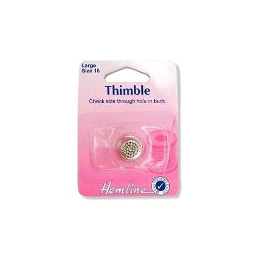 Hemline Metal Thimble: Size 18 - Large Hemline Metal Thimble: Size 18 - Large