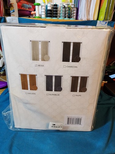 Chanasya Premium 2-panel Blackout Velvet Curtains 96" Long Beige New and Sealed - Picture 8 of 10