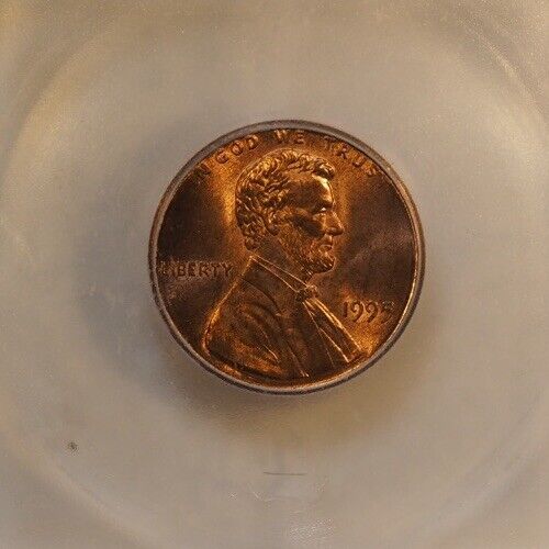 DDO 1995 doble matriz anverso, MS64, BU rojo Lincoln centavo error - Imagen 5 de 7