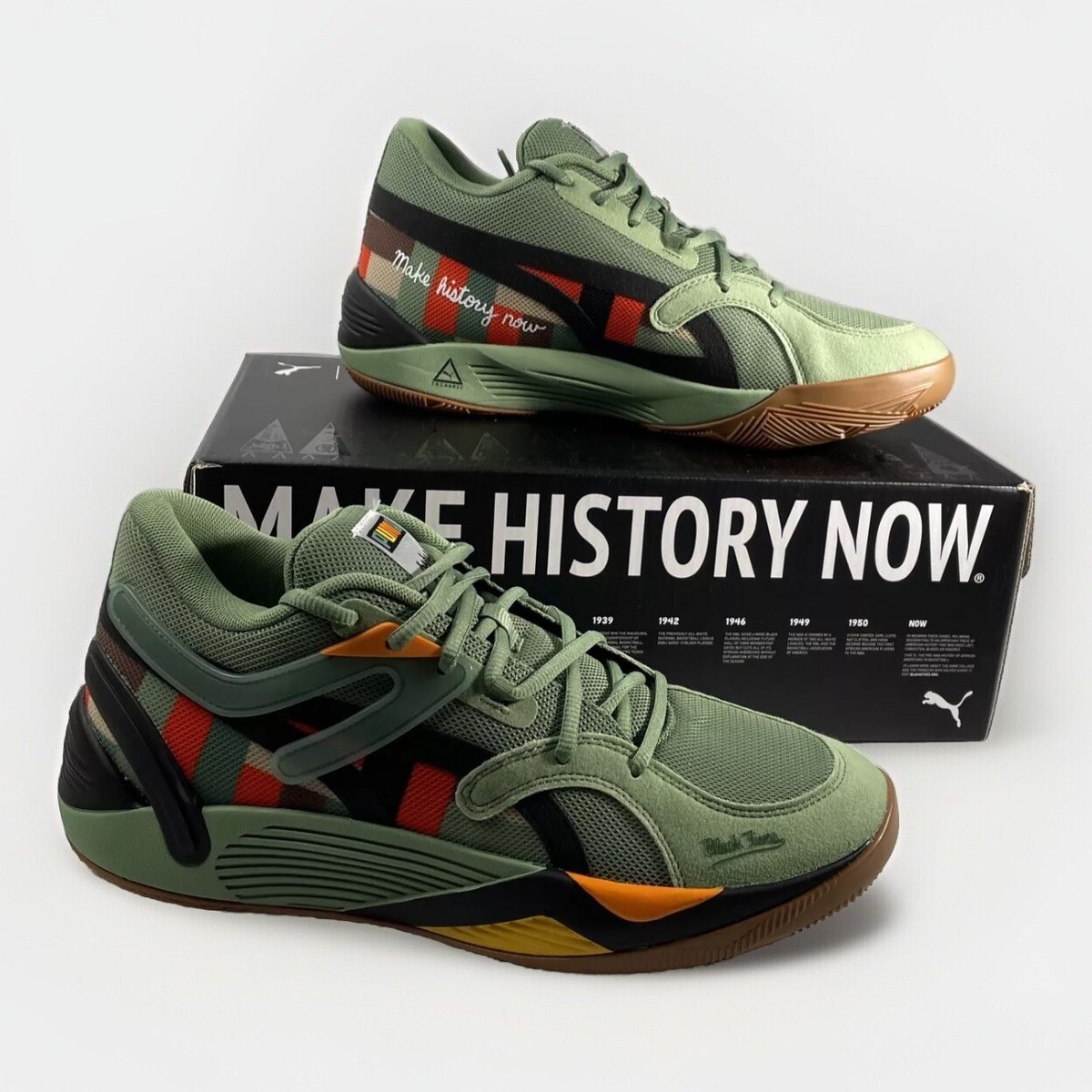 Black Fives x PUMA TRC Blaze Court Dusty Green Black Fives Online Fan