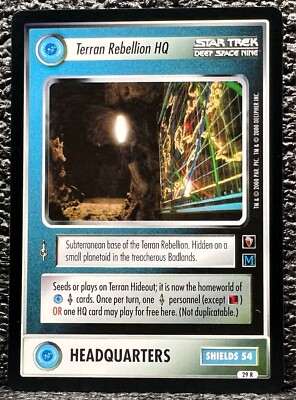 2000 Star Trek CCG 1E Mirror Mirror MM 29R - Terran Rebellion HQ