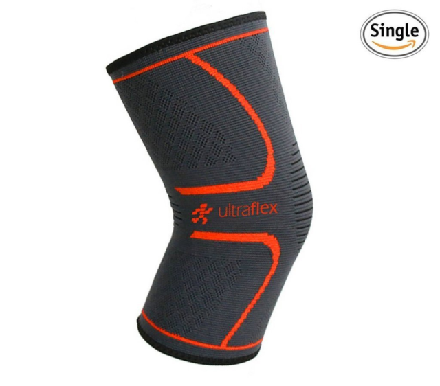 Ultra Flex Athletics Knee Compression Sleeve Single Wrap, Black Red, Small for sale online | eBay