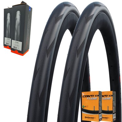 2x Schwalbe Rennrad Reifen PRO ONE HS493A 25-622 V-Guard m/o Conti SV Schlauch