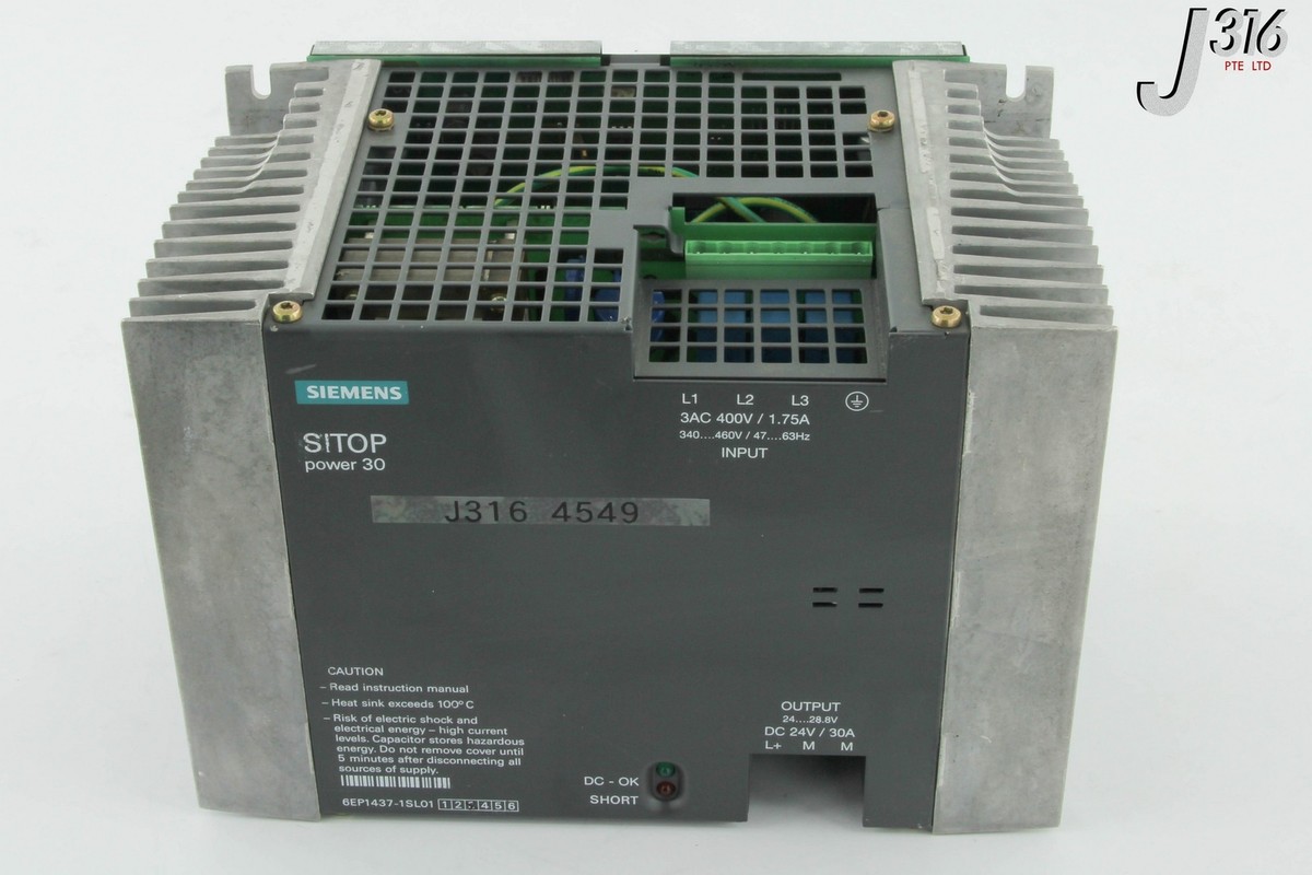 4549 SIEMENS SITOP POWER 30 POWER SUPPLY 6EP1437-1SL01 | eBay