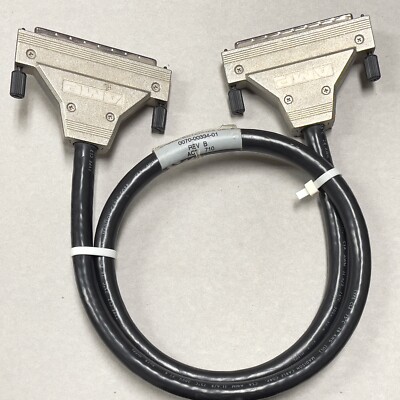 AMP 100pin Male Both Side SCSI External Data Cable 0070-00334-01 3ft