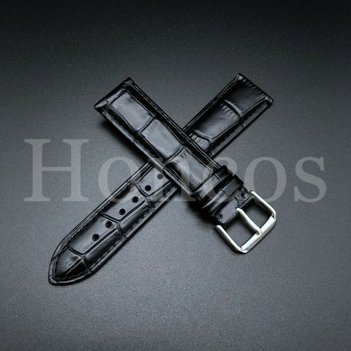 20 mm CIERRE DE CORREA DE RELOJ PREMIUM DE CUERO PARA MONTBLANC NEGRO - Imagen 3 de 4
