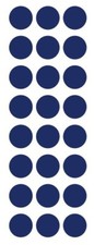 1" Dark Blue Round Label Dots Stickers Color Coding Inventory 1 Inch Dot